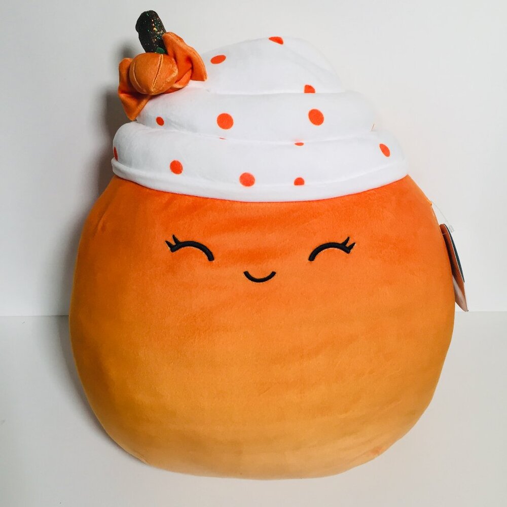 Squishmallow Kendla Pumpkin 14" Spice Latte Drink